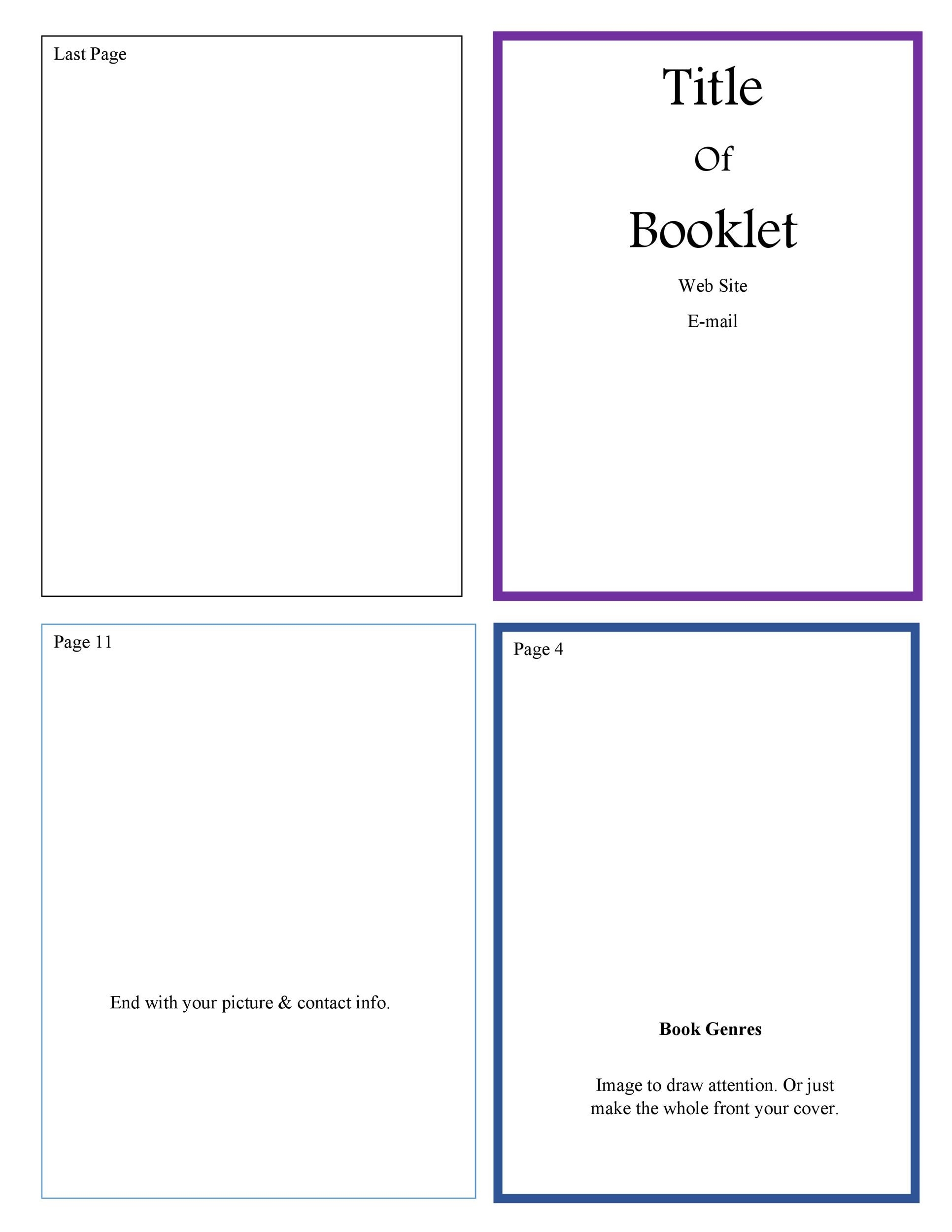 47 Free Booklet Templates amp Designs Word PowerPoint PDF 