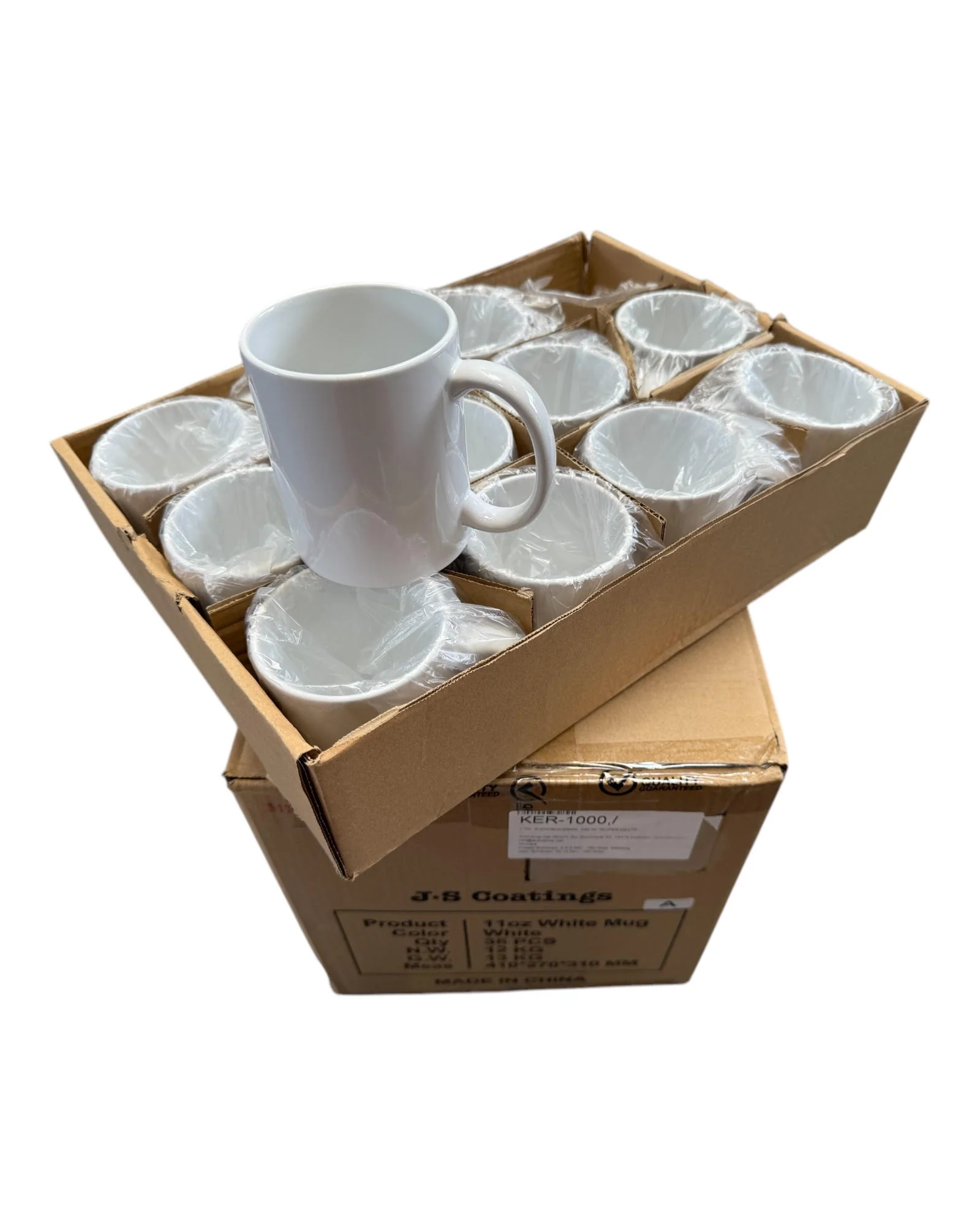 48 Mugs For Sublimation Printing Blank SUPER WHITE each 1 54 