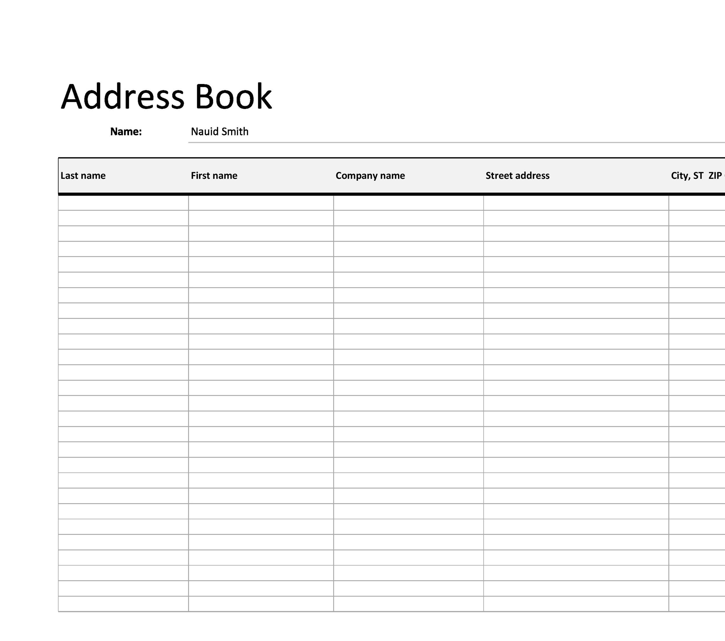 48 Phone amp Email Contact List Templates Word Excel PDF 