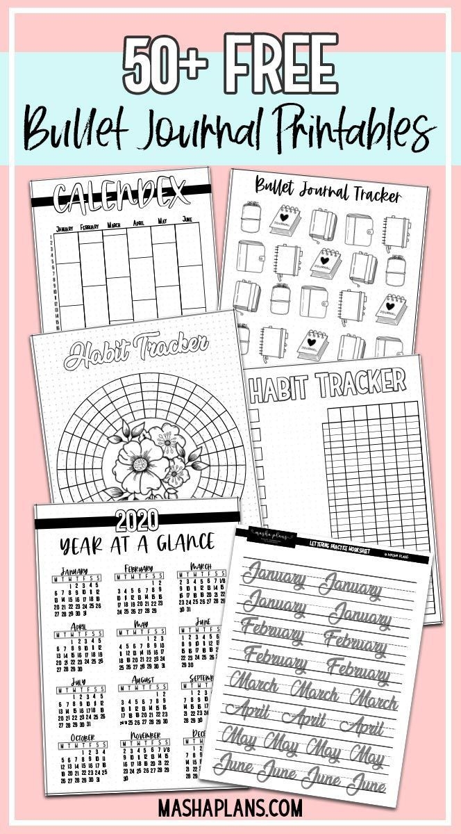 Pdf Blank Bullet Journal Printables