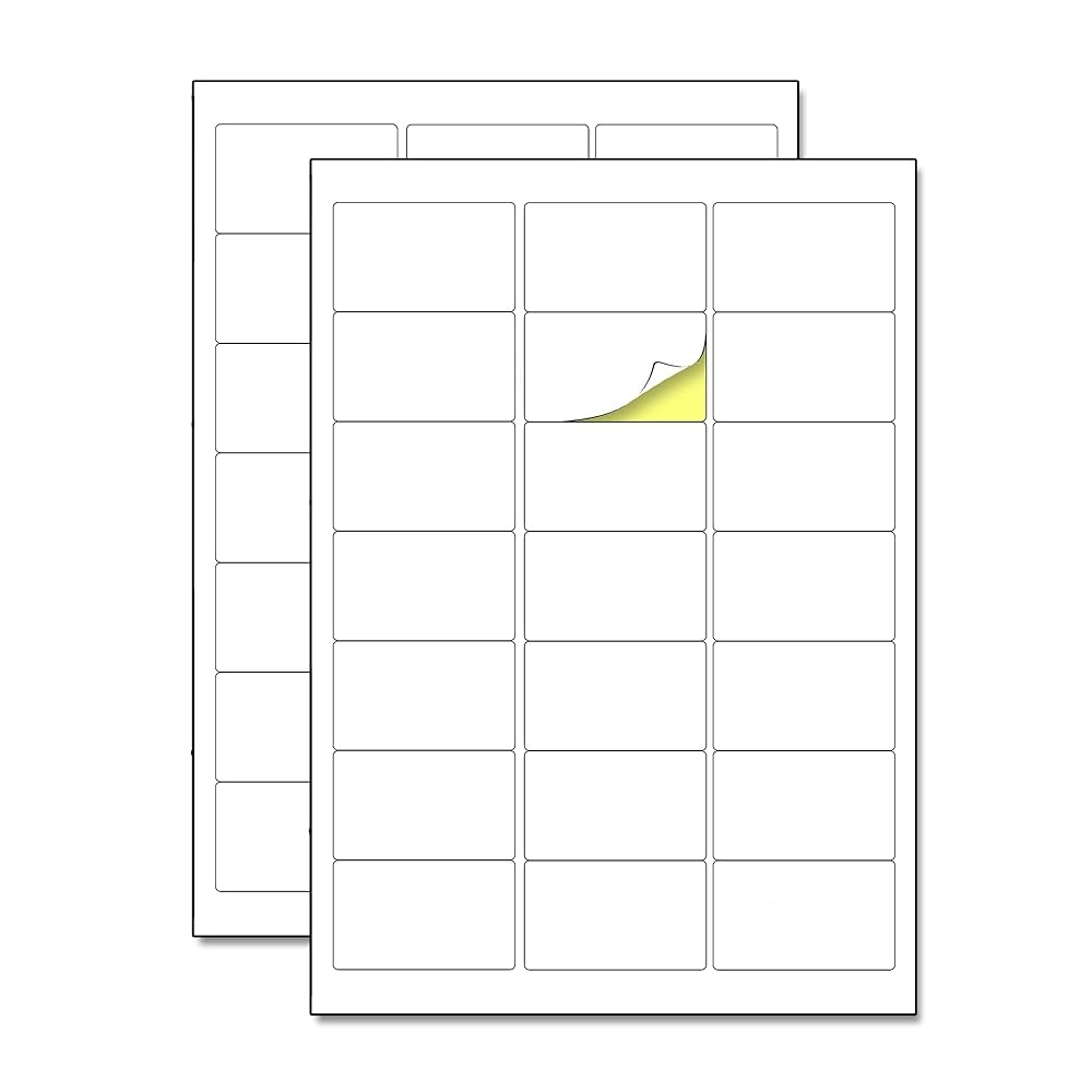 50 Sheets 21 Per Sheet Address Labels Self Adhesive Printable A4 63 5 X 38 1 Mm Amazon de Stationery amp Office Supplies