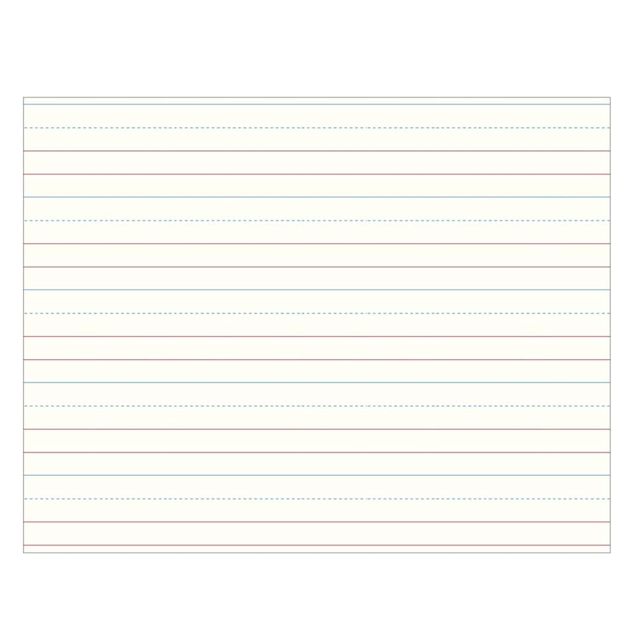 50 Sheets Of Lined Sentence Strips Lined Paper For Handwriting 