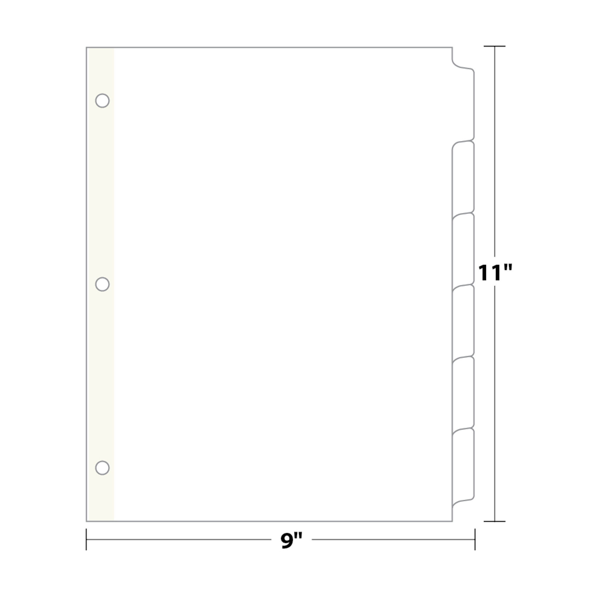 6 Bank Copytabs Tab Dividers CT6 Blanks USA