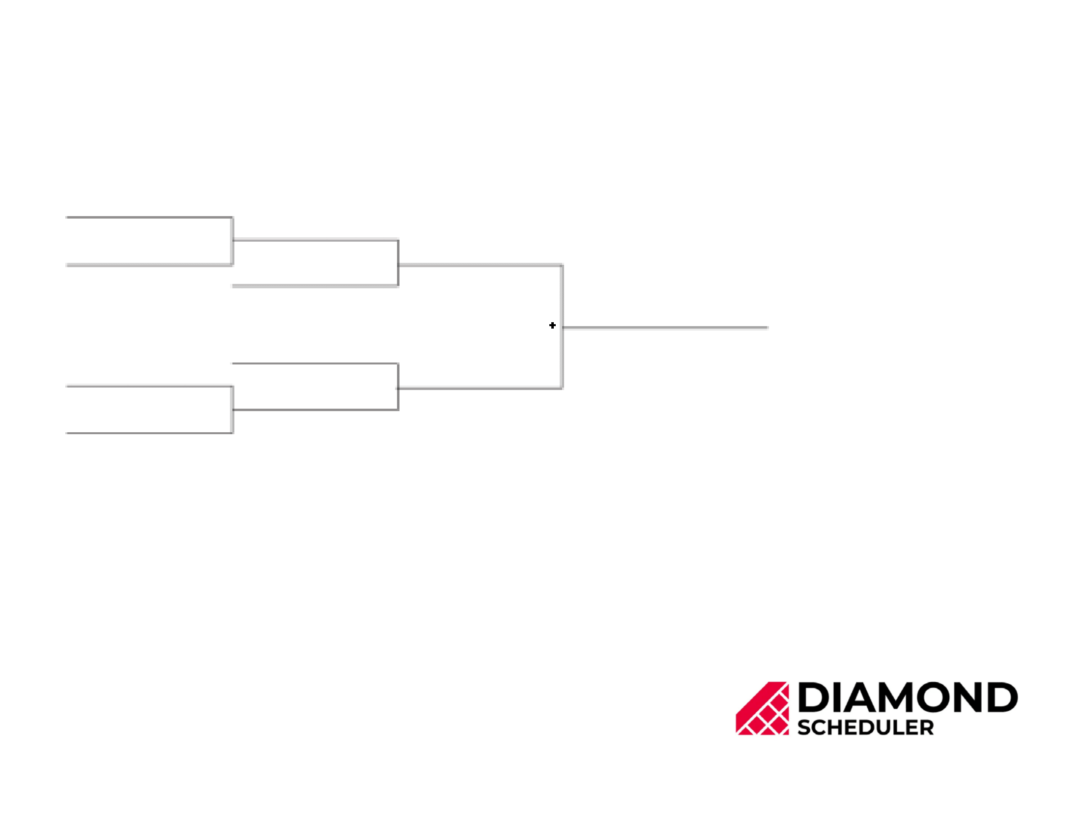 6 Team Single Elimination Bracket Printable Diamond Scheduler