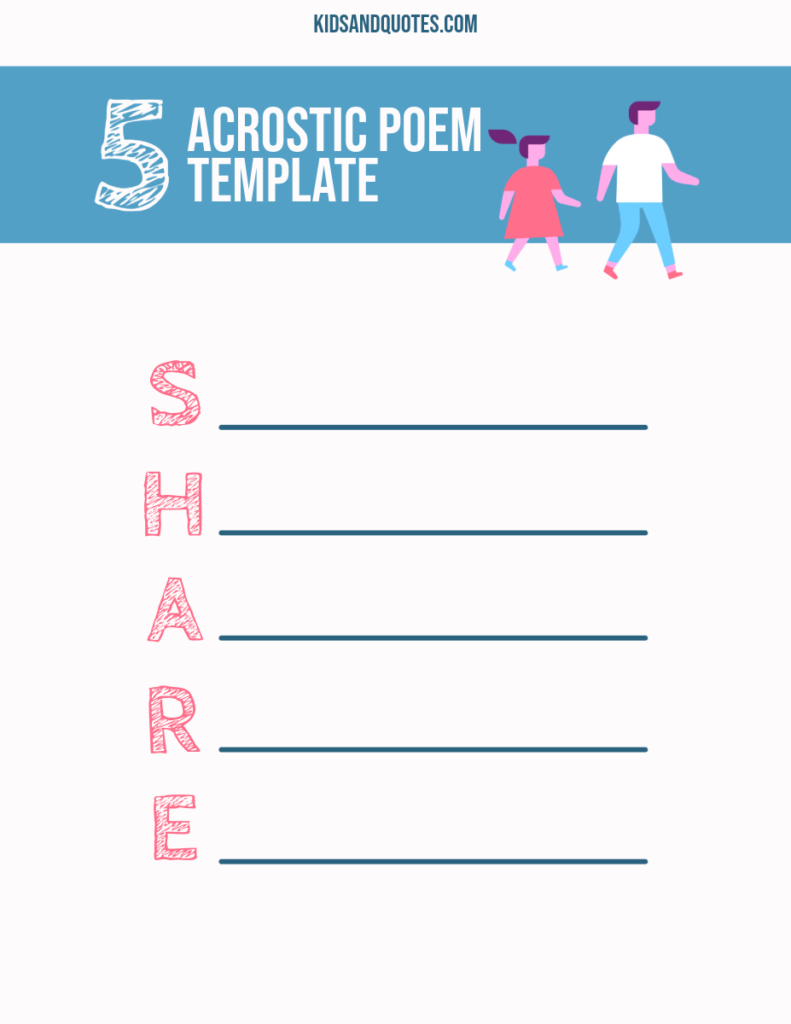 7 Kindness Acrostic Poem Printable Templates That re Free And 