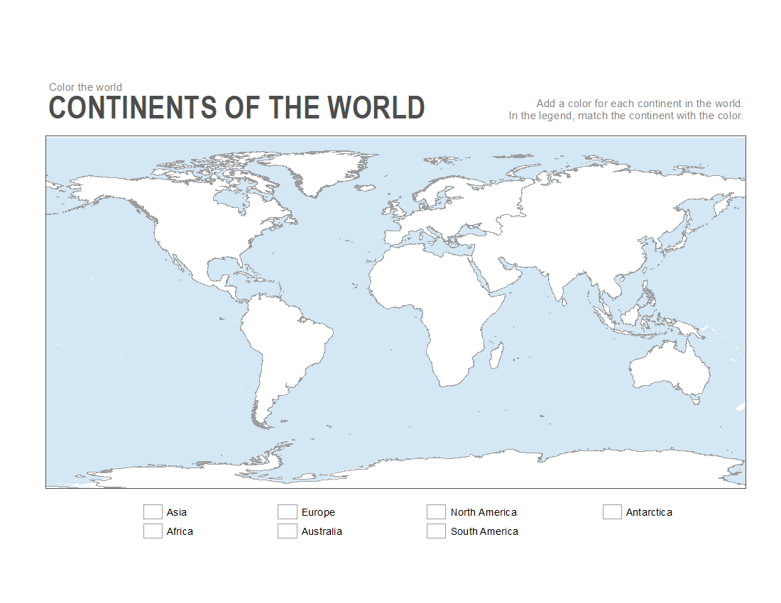 Printable Blank Maps Students