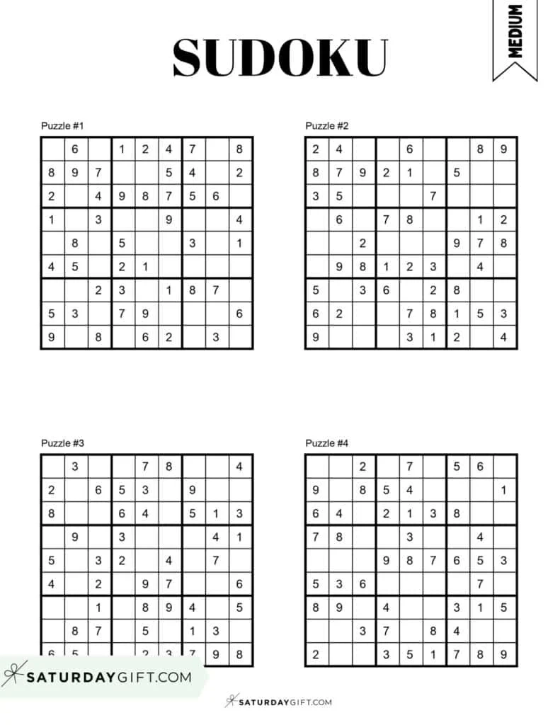 Blank Printable Sudoku 4