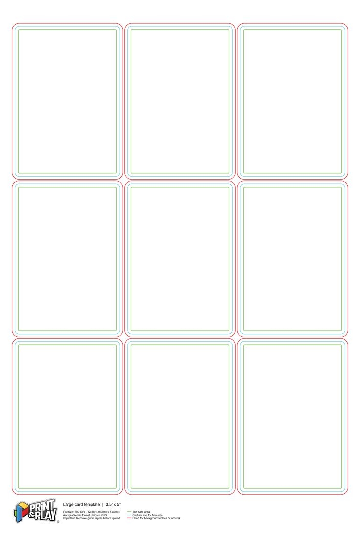 8 Awesome Blank Card Pdf