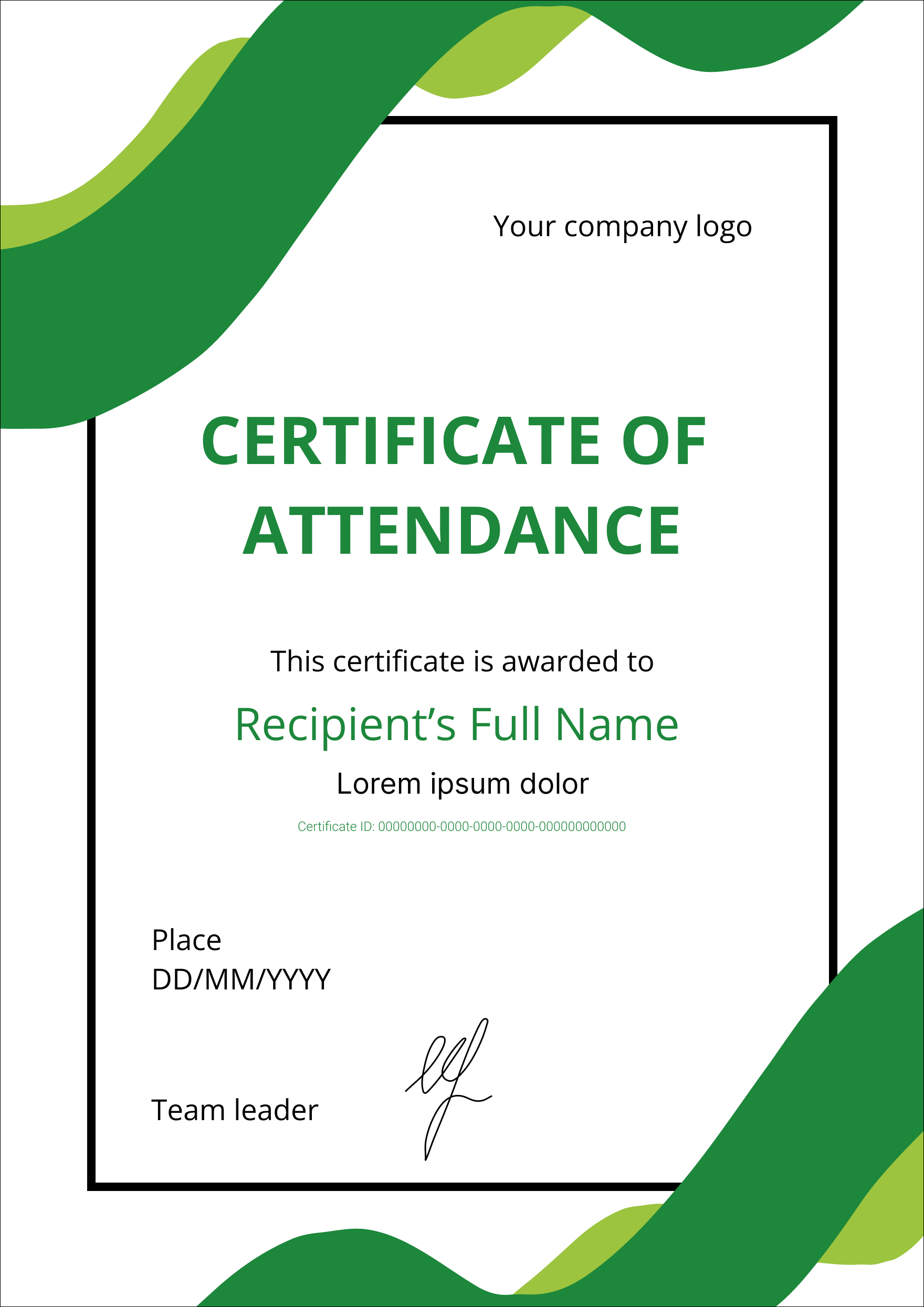 8 FREE Attendance Certificate Templates Virtualbadge io