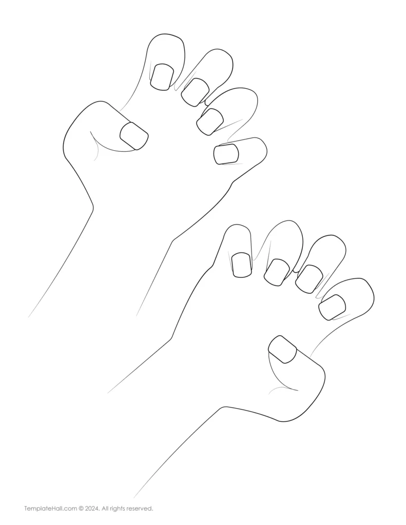 9 Free Hand Nail Templates For Creative Designs