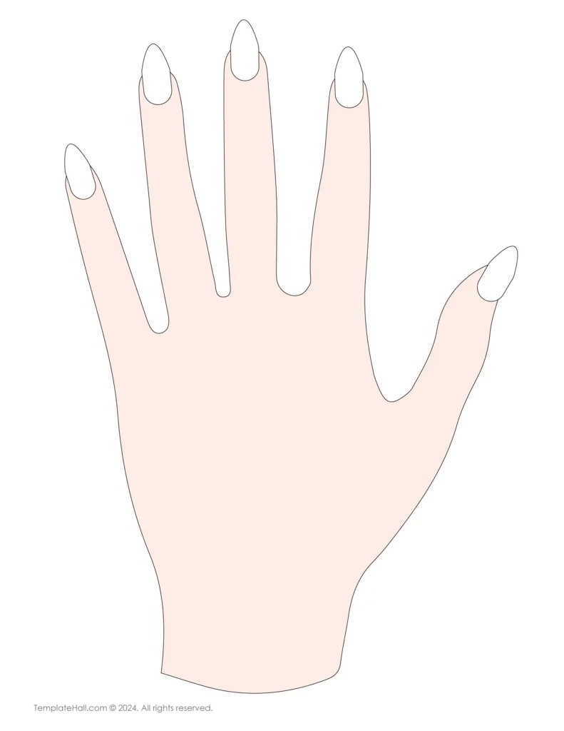 Blank Hands Template Printable