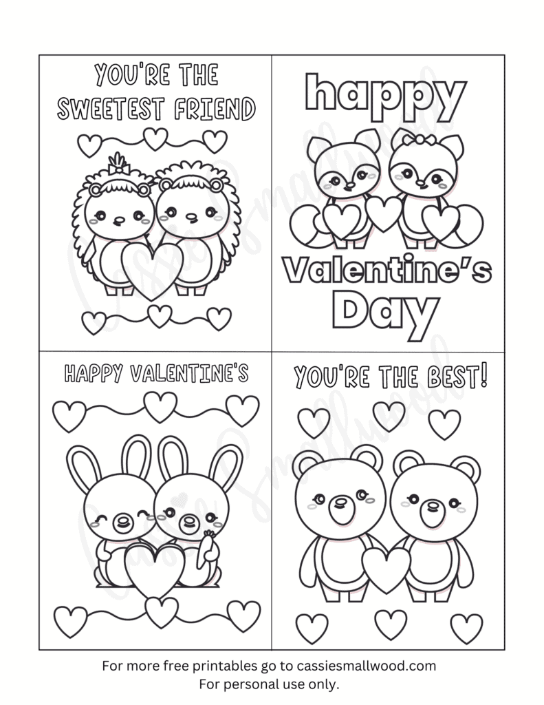 Blank Valentine Cards Printable