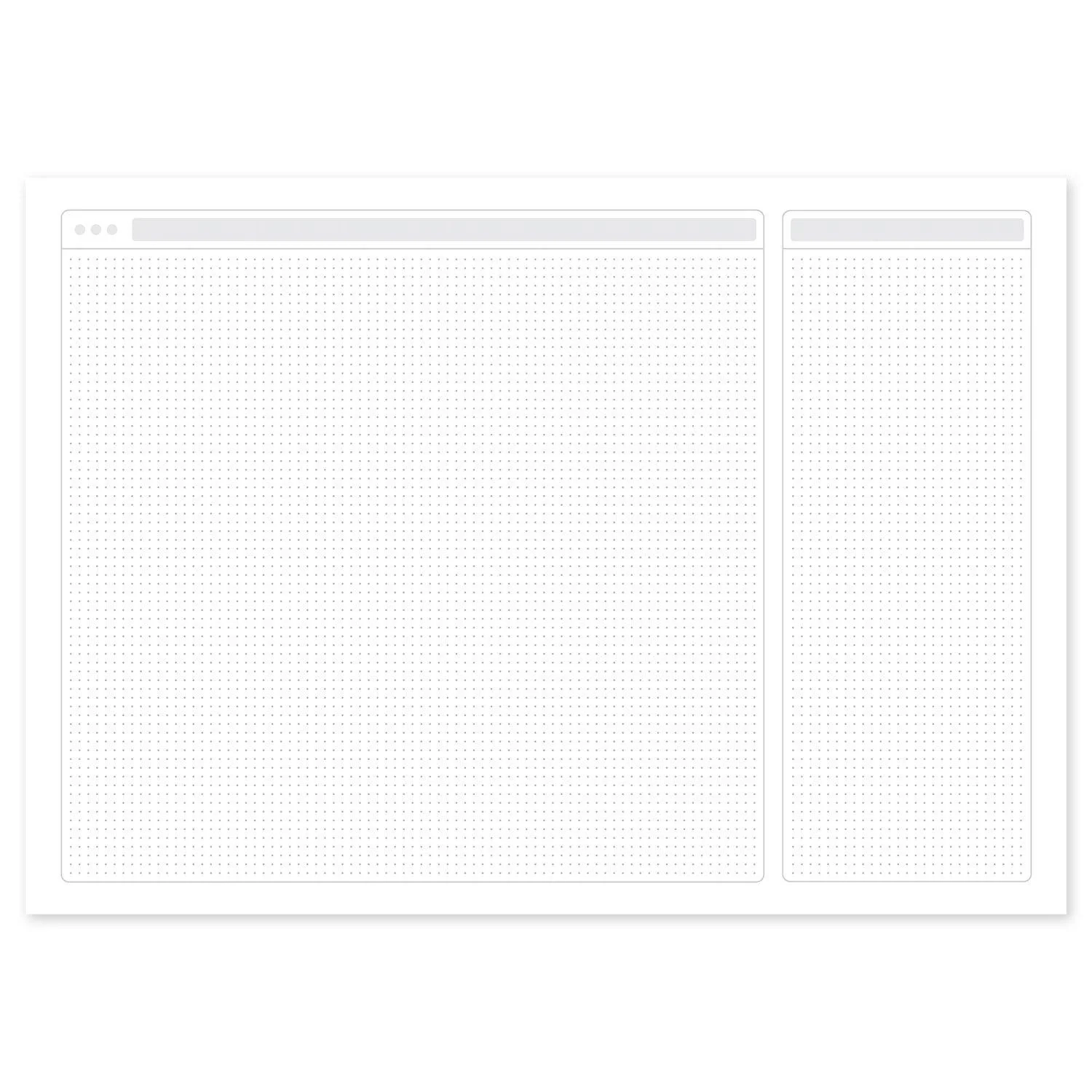 A4 Responsive Web Wireframing Pad White