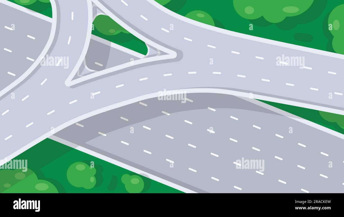 Blank Printable Highway Intersection