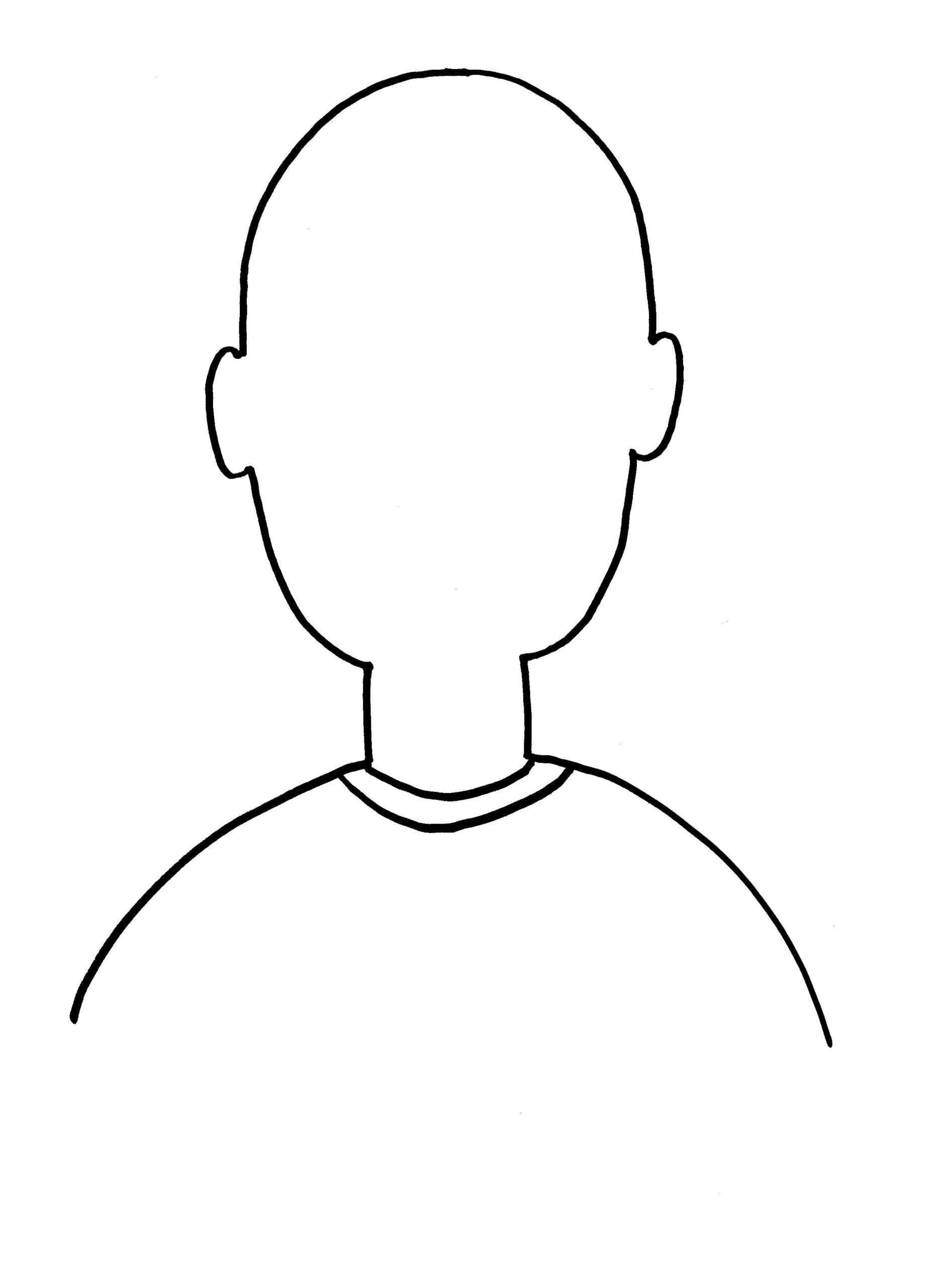 Printable Blank Self Portrait