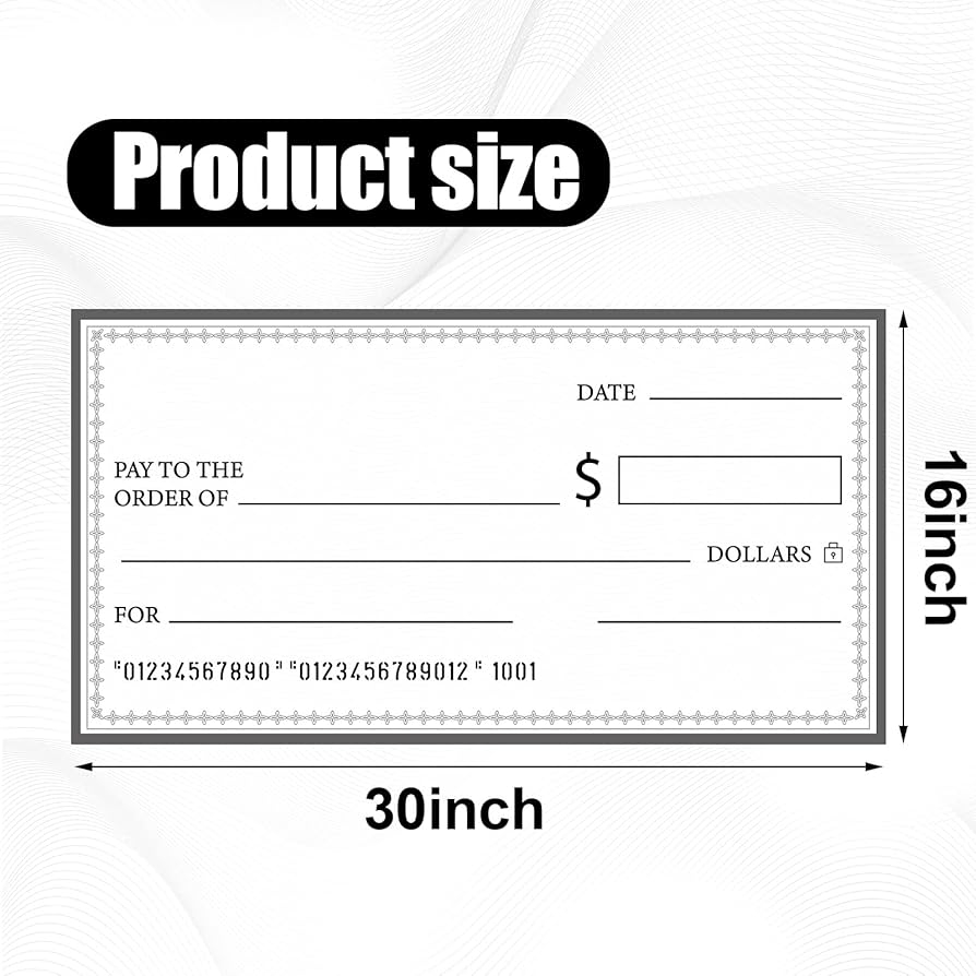 Big Blank Check Printable