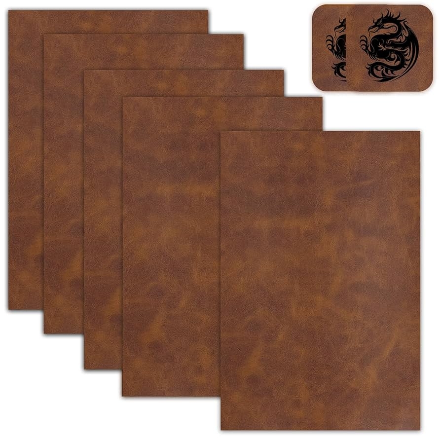 Amazon 5 Pack Laserable Leatherette Sheet Faux Leather Laser 