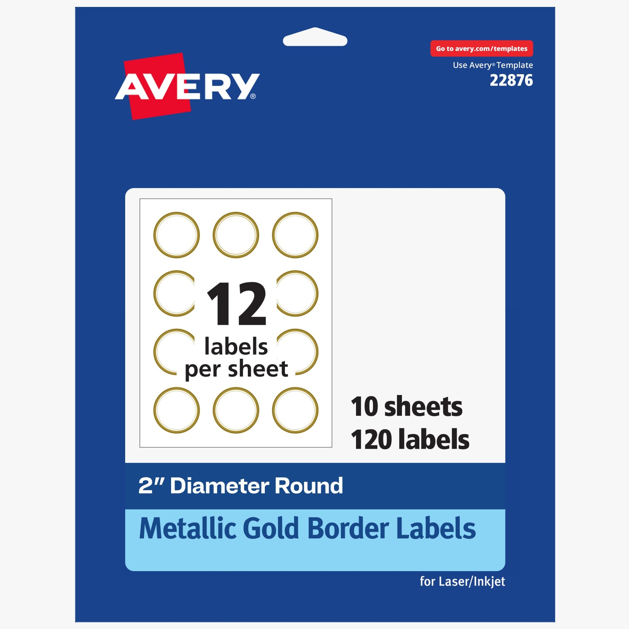 Amazon Avery Printable Round Labels 2 Diameter Matte White 