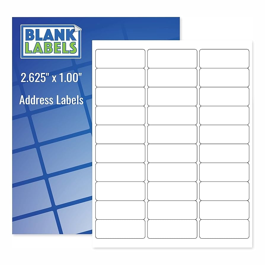 Amazon Blank Labels Address Labels Permanent White Matte 