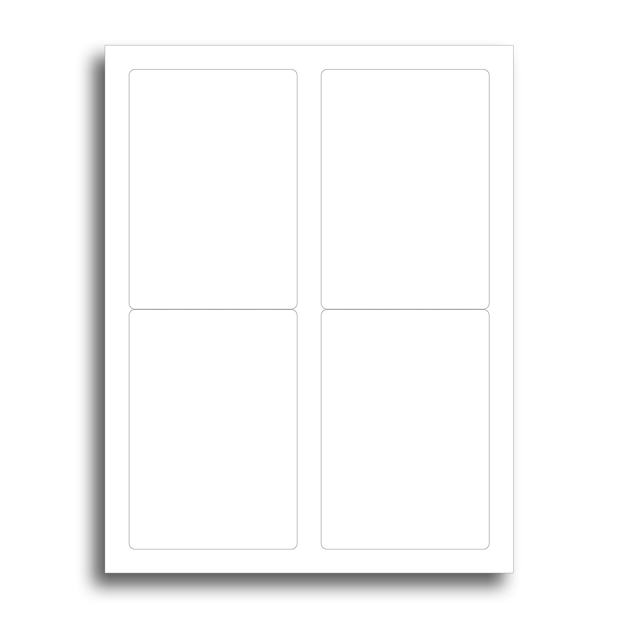 Amazon Blank White Adhesive 3 5 X 5 Labels 10 Sheets 