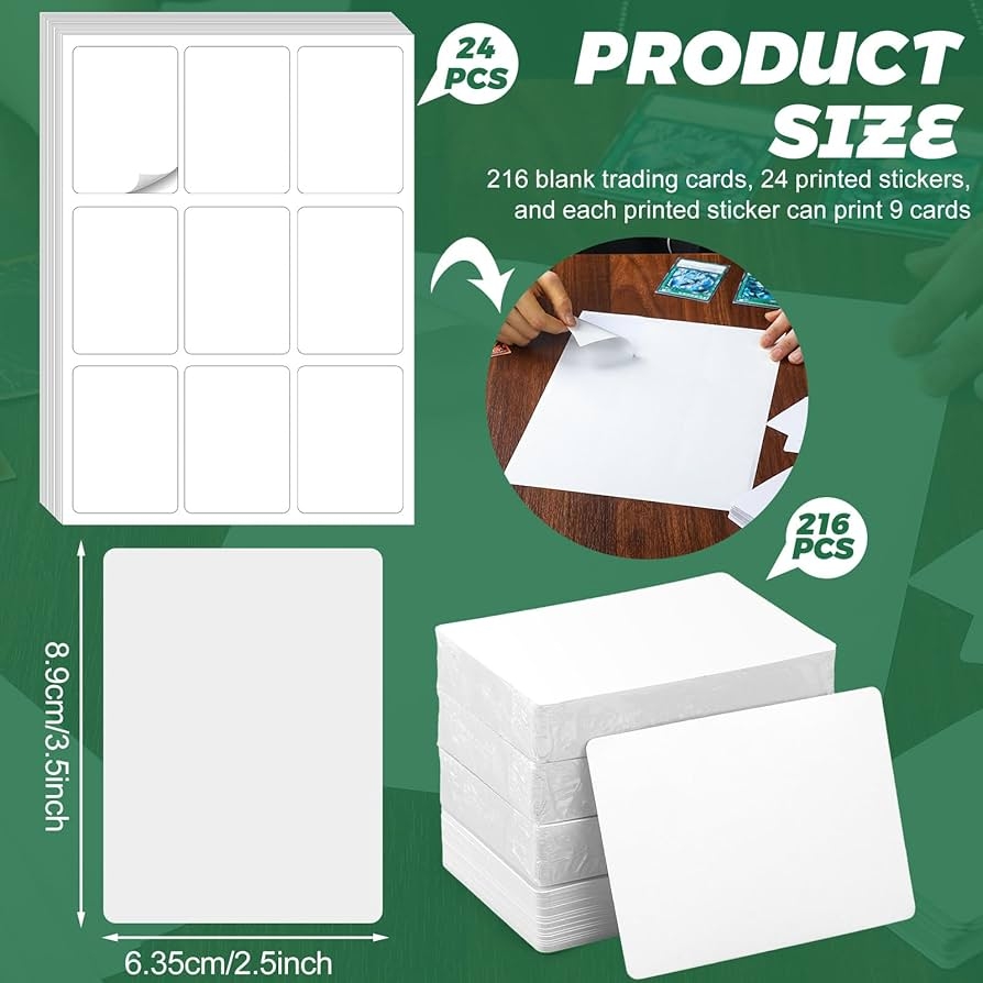 Amazon Faccito 240 Pcs Blank Playing Cards With Printable 