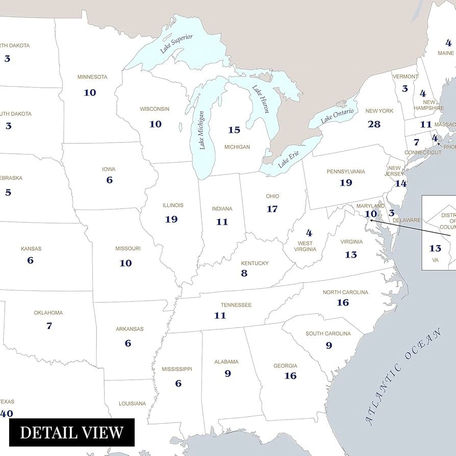 Amazon HISTORIX 2024 Updated United States Electoral College 