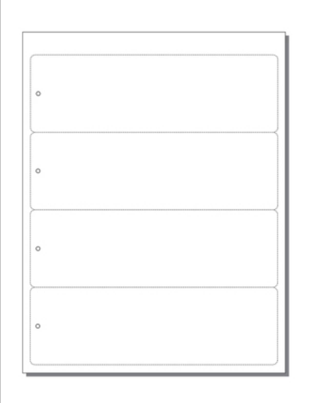 Amazon Print Ready Bookmarks 2 1 2 X 8 W Hole 4 UP Perfed 