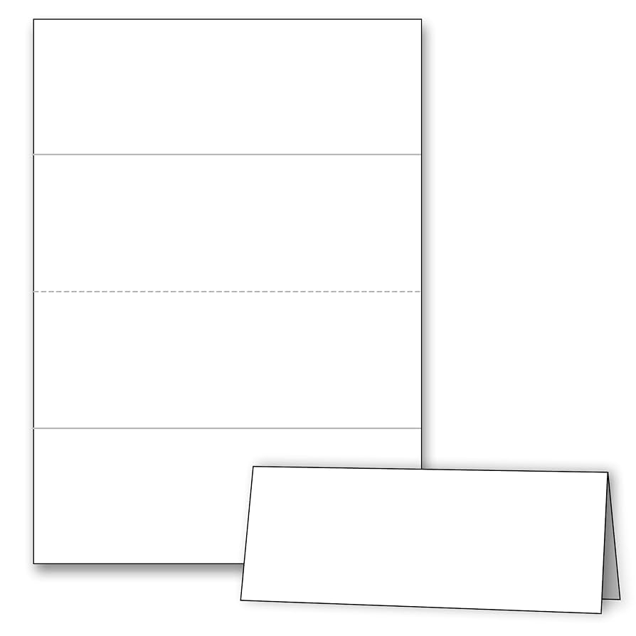 Blank Printable Folding Cards
