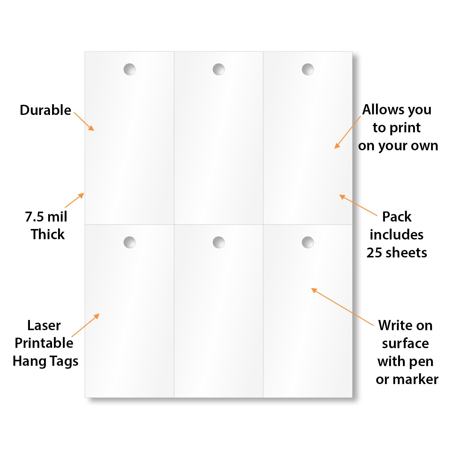 Laser Printable Blank Tags
