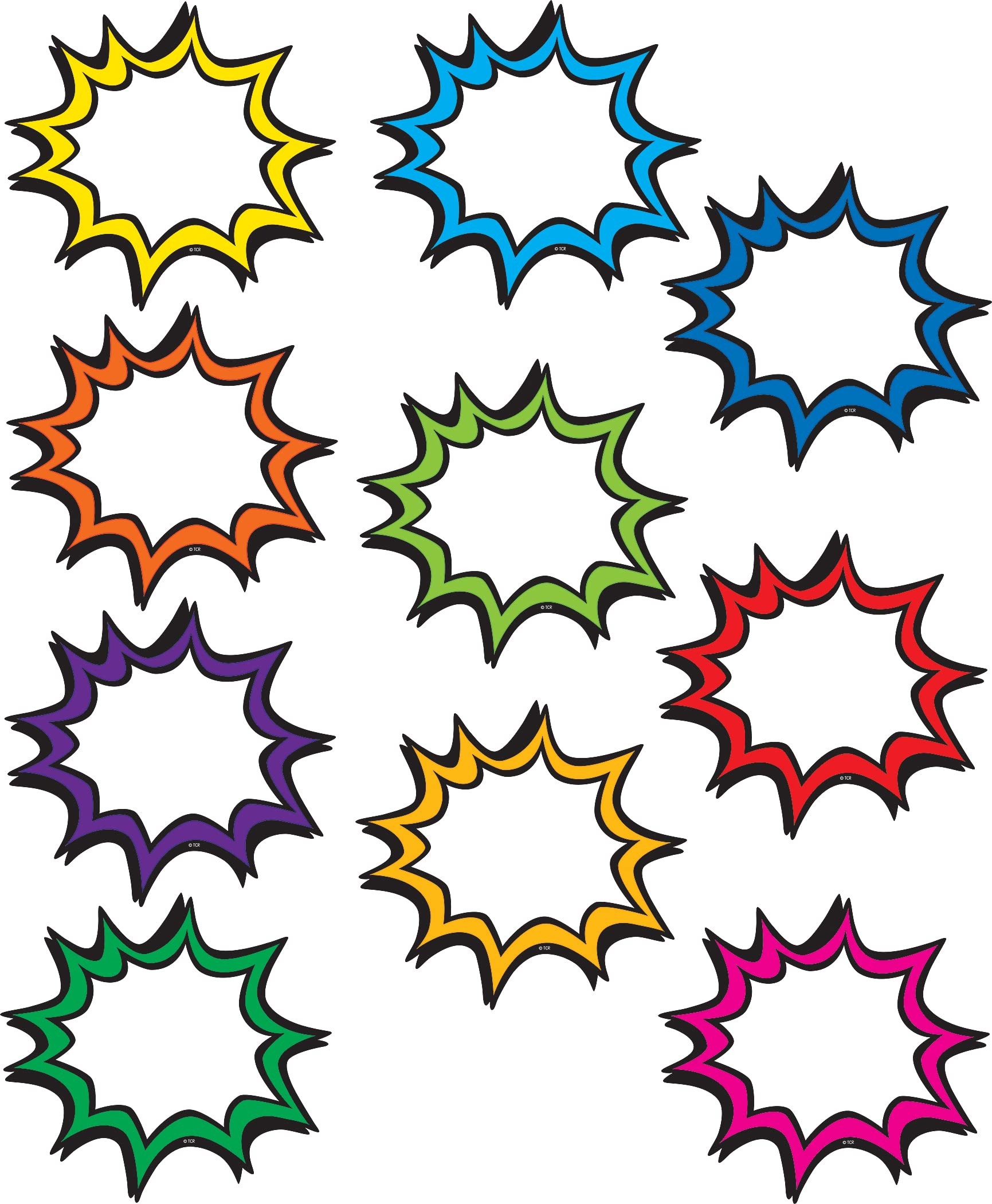 Amazon Teacher Created Resources Superhero Bursts Accents 