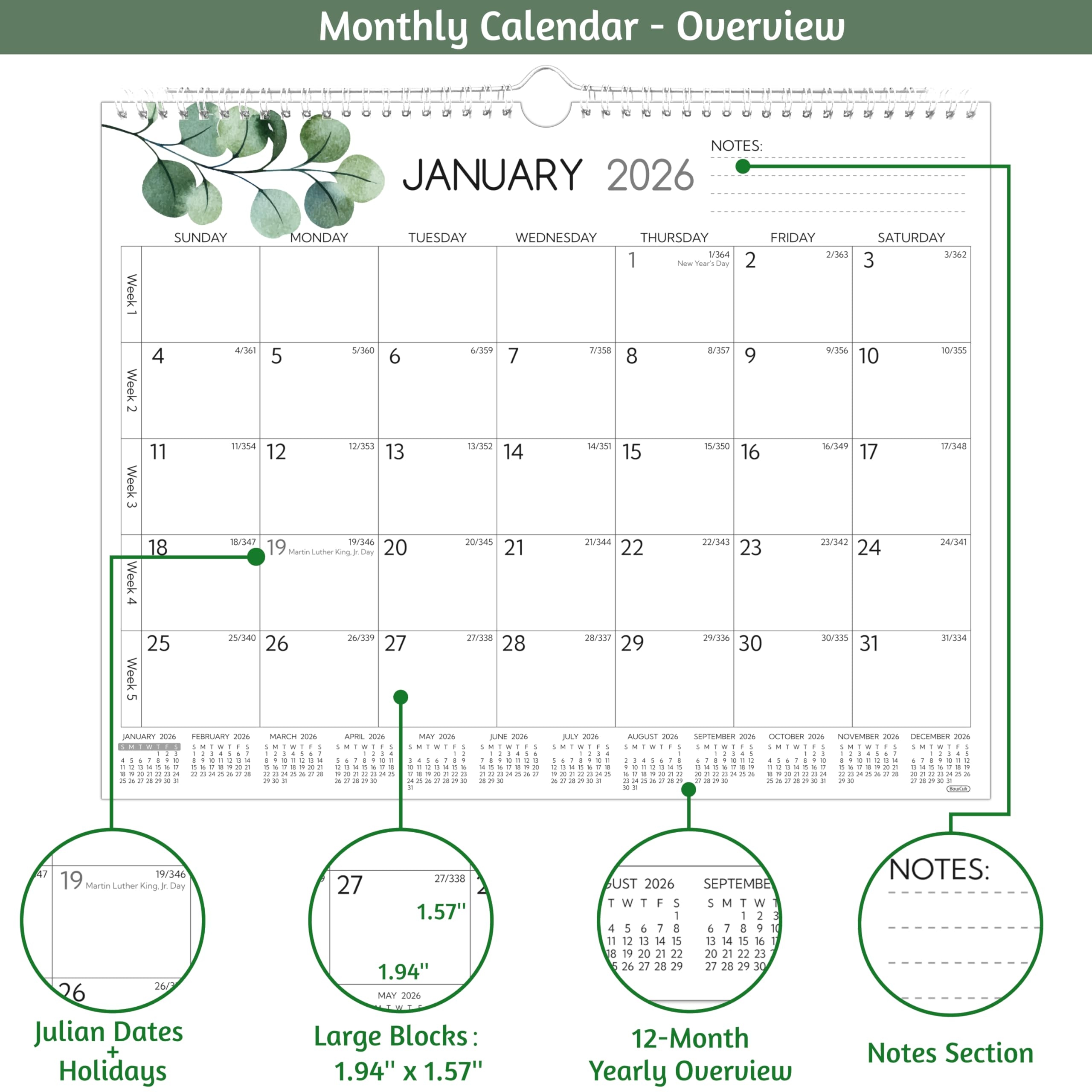 2026-2027 Blank Printable Calendar
