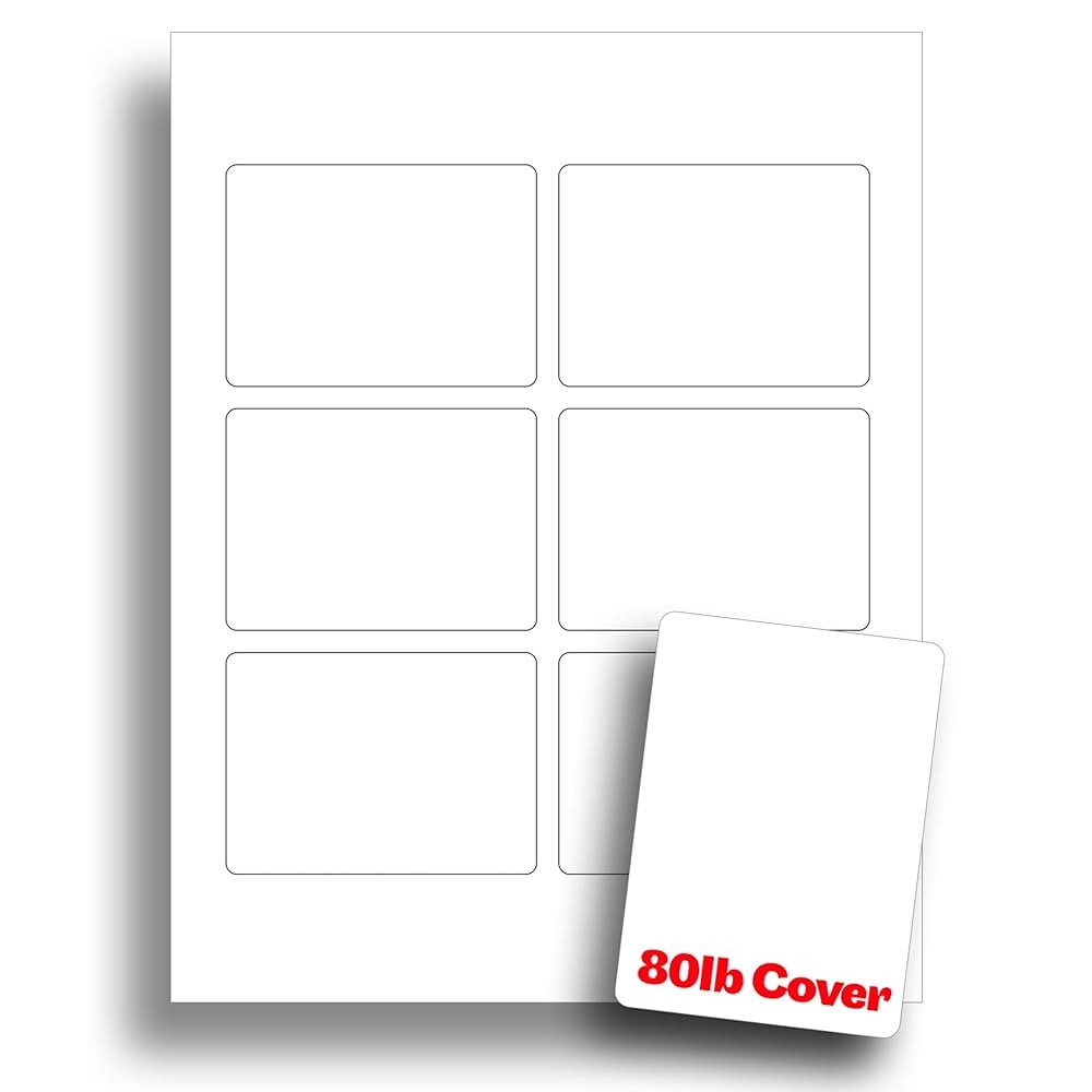 Amazon White Printable Playing Card Paper Blank Playing 