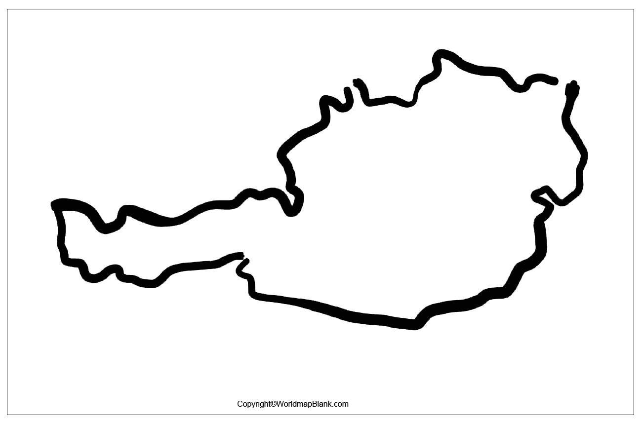 Austria Map Outline Blank Map Of Austria PDF 