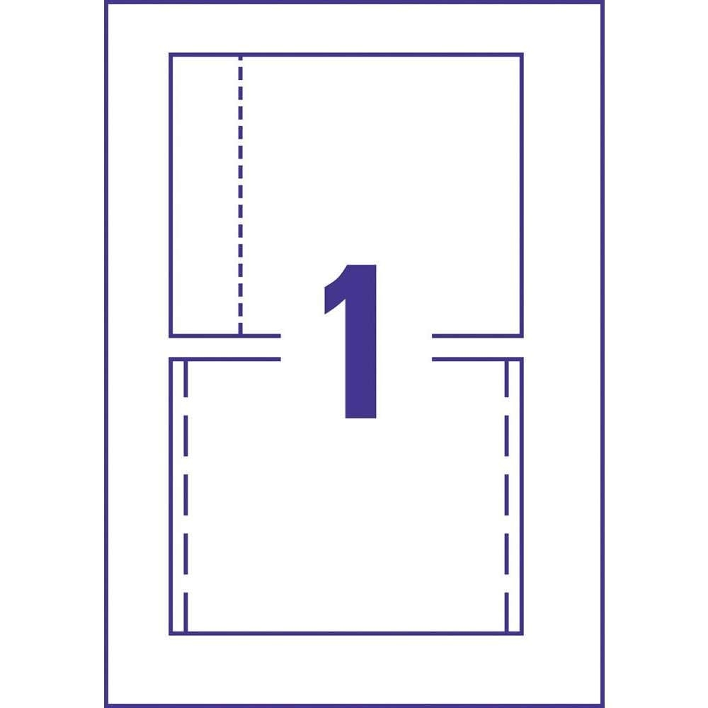 AVERY Zweckform C32250 25 CD Einleger 25 CD Cover 151x118mm Auf A4 Vorder Und R ckseite F r Standard Cases Hochwertiges Kartenmaterial 