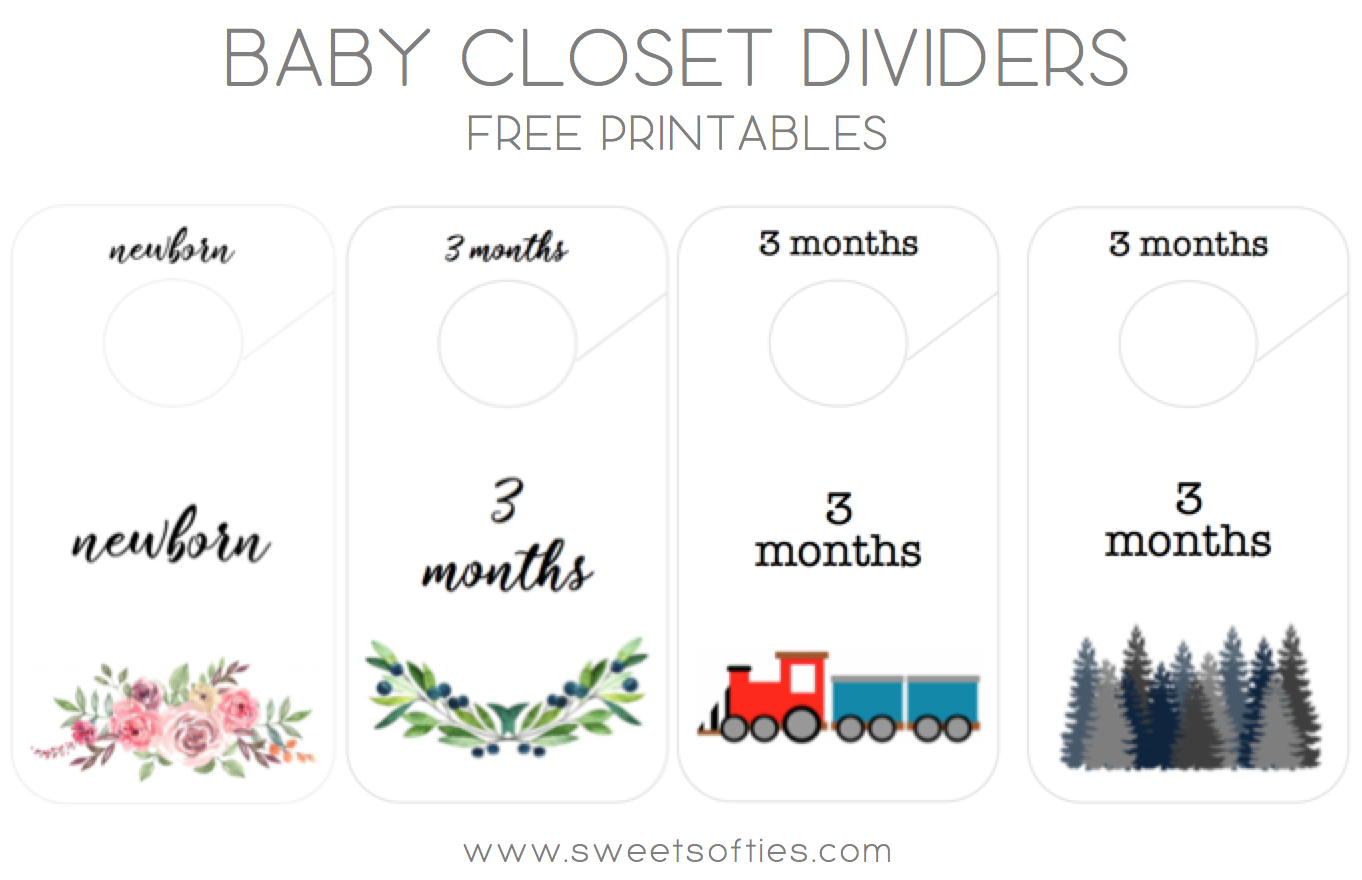 Free Printable Blank Closet Dividers
