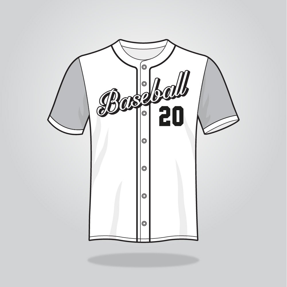 Blank Baseball Jersey Printable