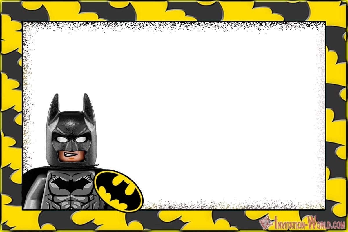 Printable Blank Batman Invitations