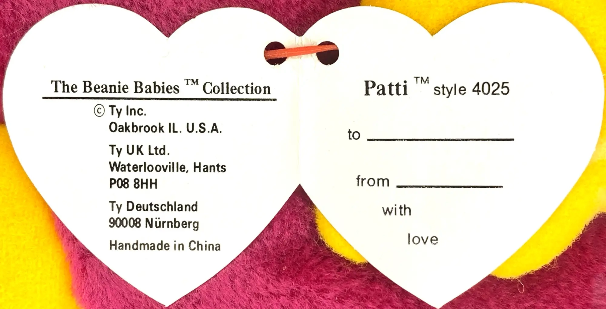 Beanie Tag Page The Ty Plush Archive 