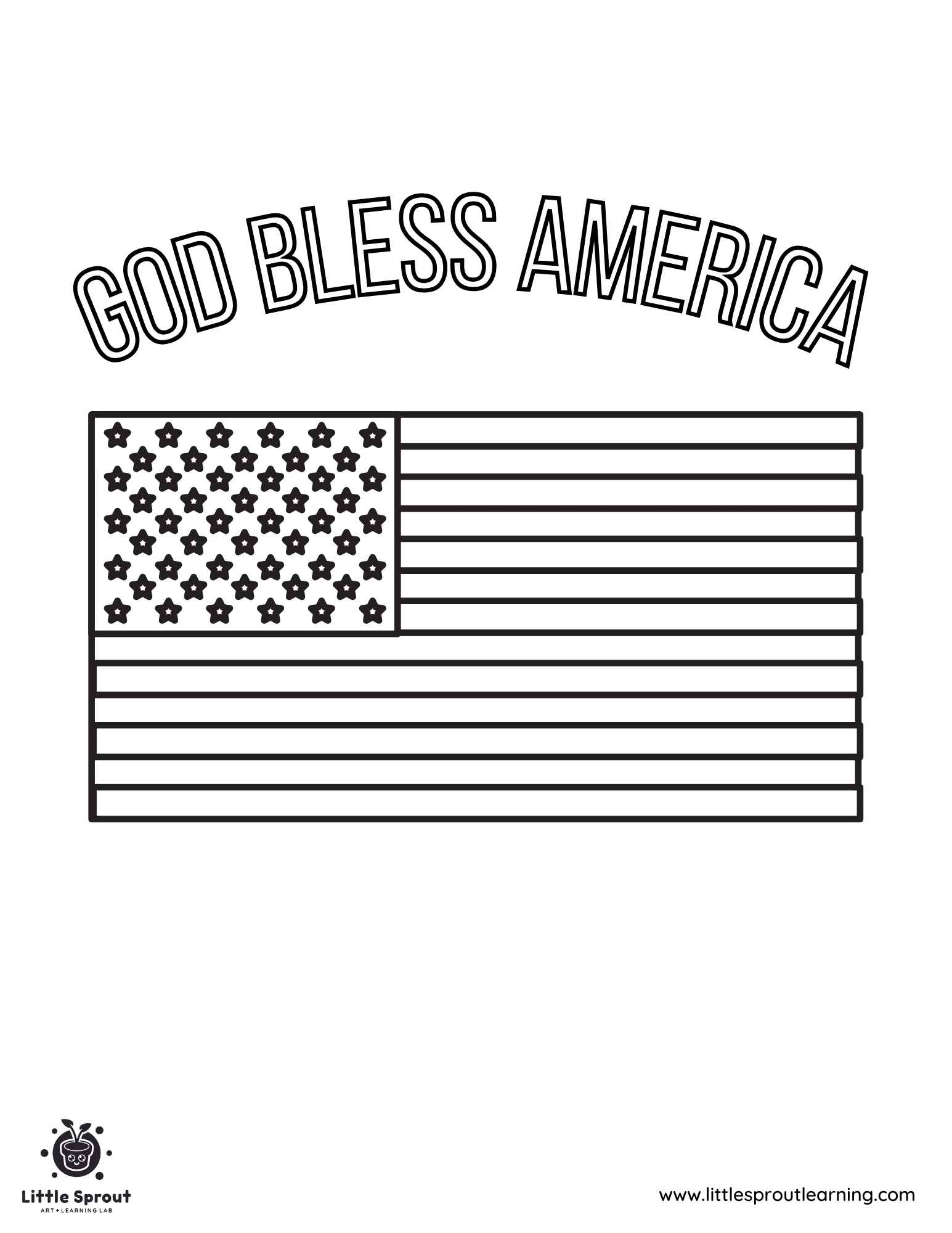Blank State Flags Printable