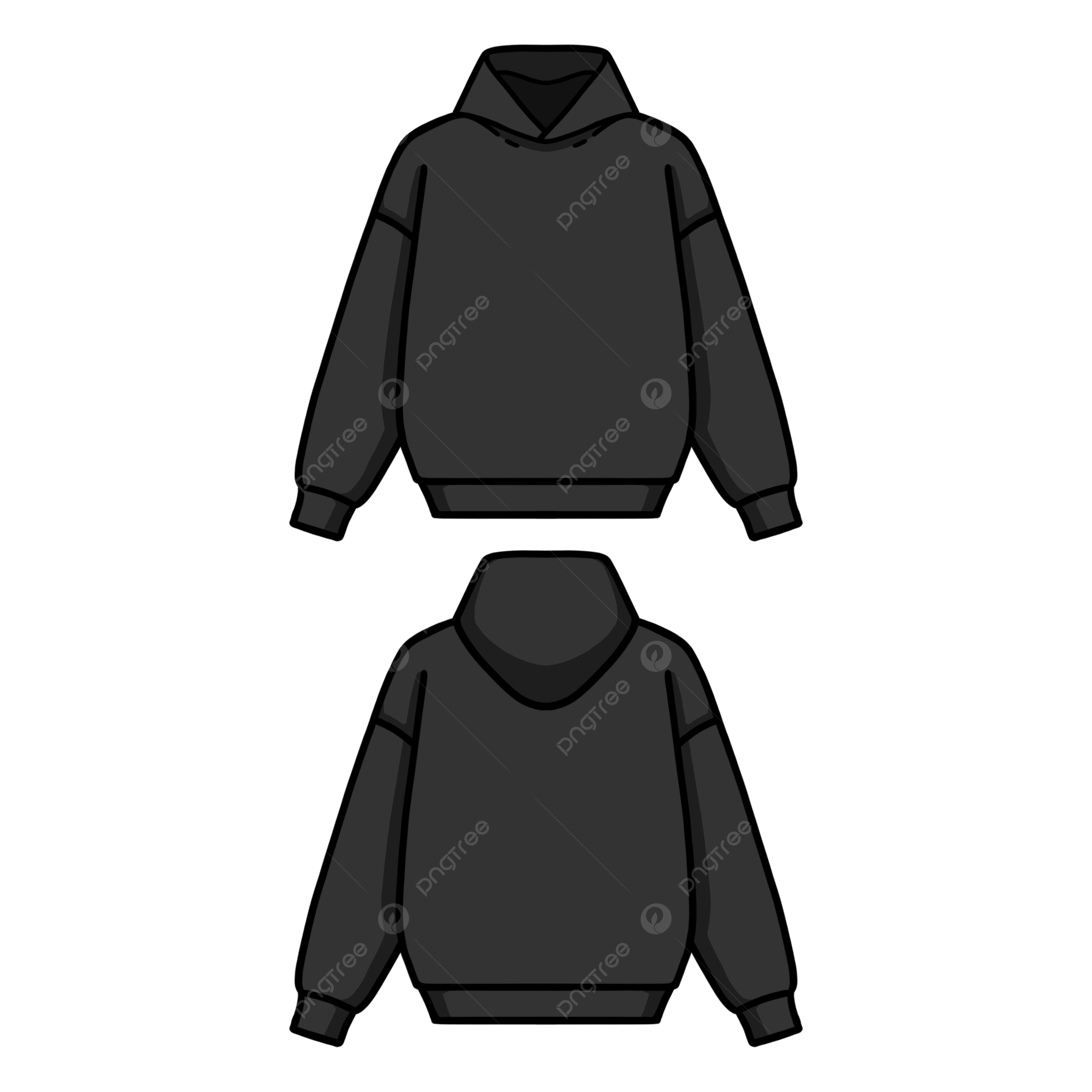 Black Hoodie Template Mockup Drawing Hoodies Black Hoodie 