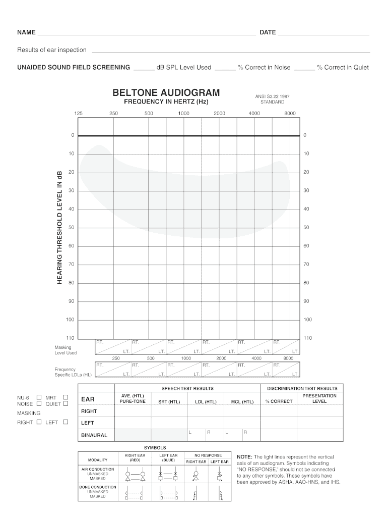 Blank Audiogram Pdf Fill Out amp Sign Online DocHub