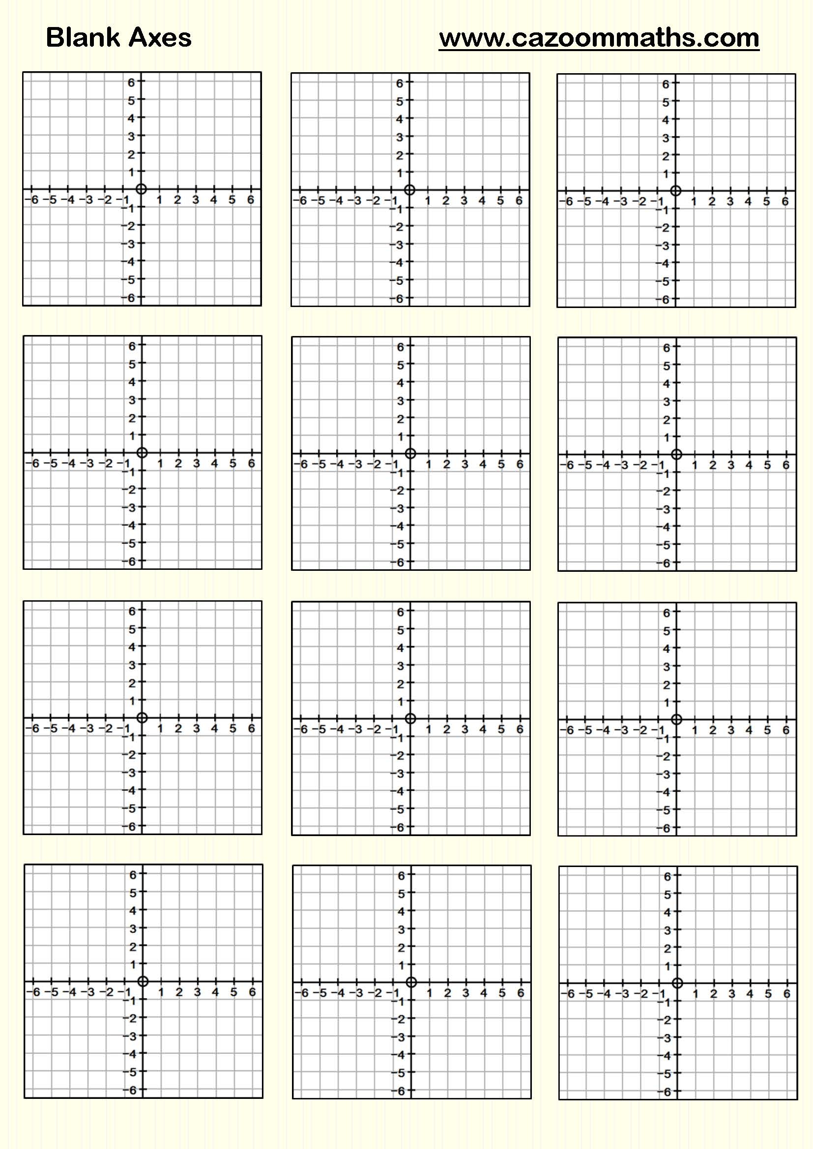 Blank Graph Axes Printable