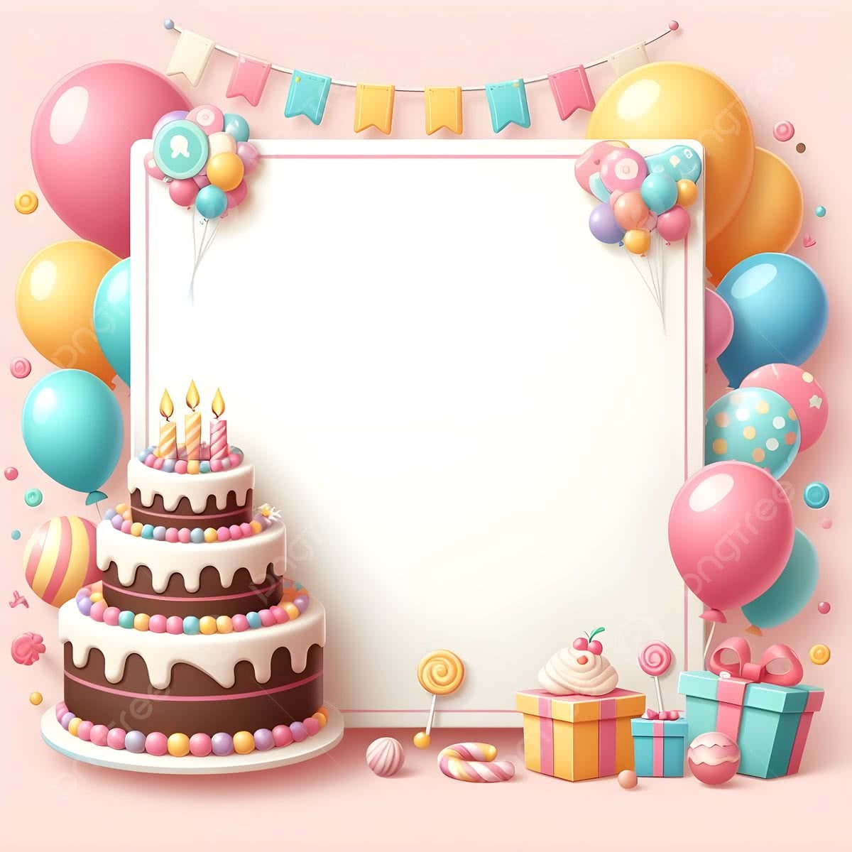 Blank Birthday Invitation Card Photo And Picture For Free Download 