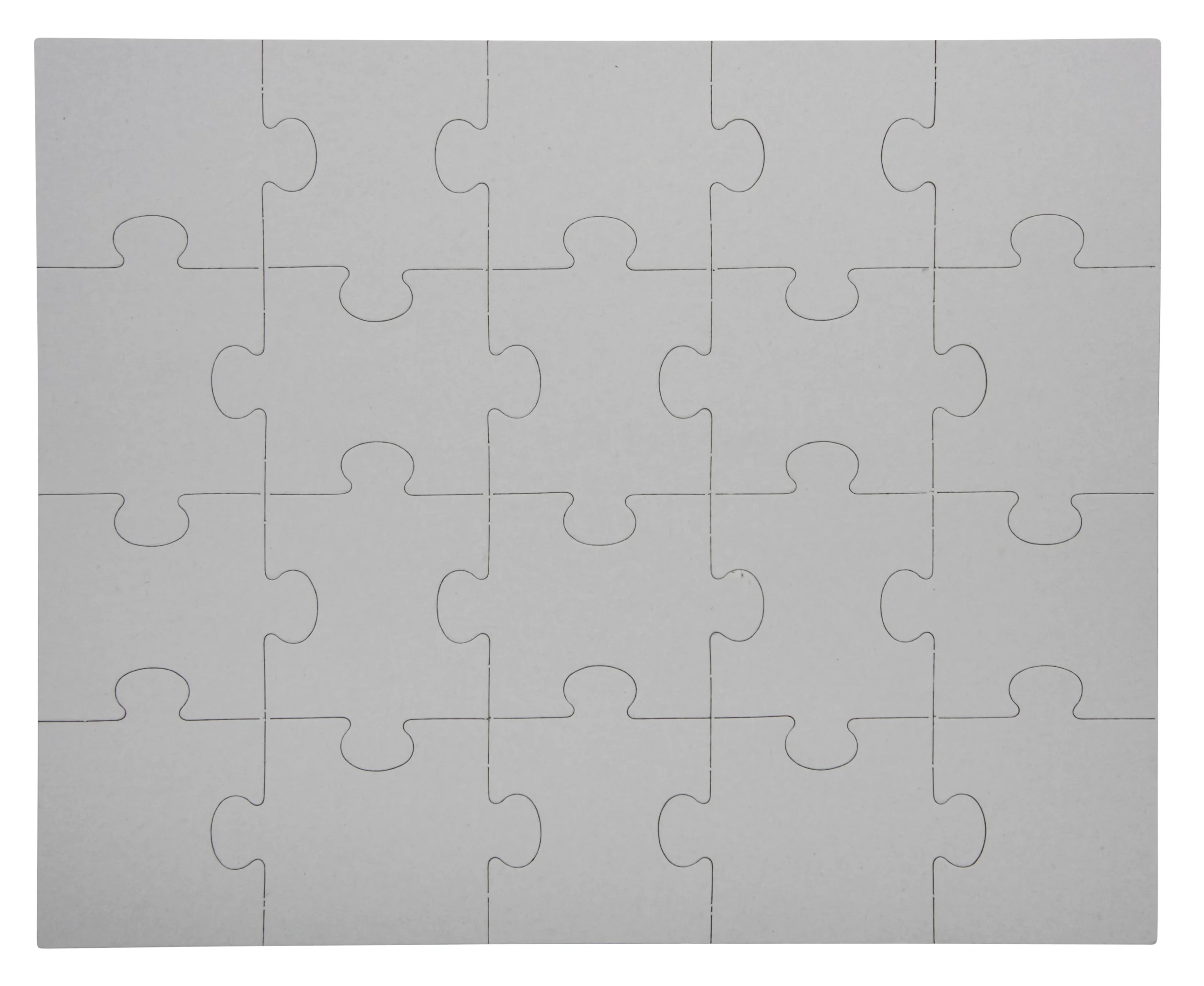 Blank Cardboard Puzzles Pack Of 20