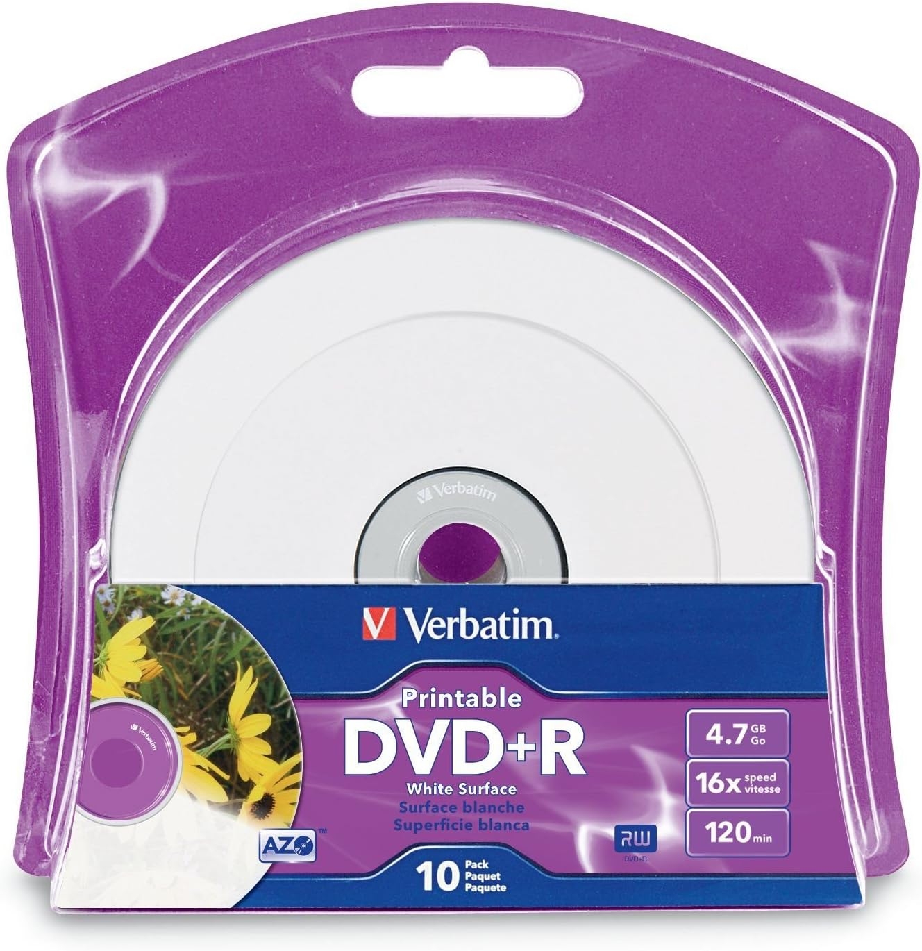 Blank Cd Verbatim CD R White Inkjet Printable Disc 100 95251 B amp H 