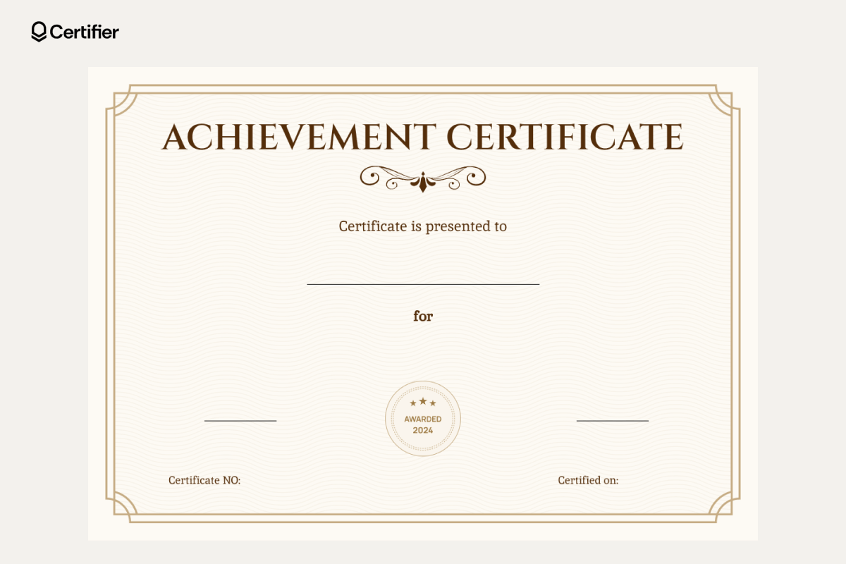 Printable Blank Awards Temp