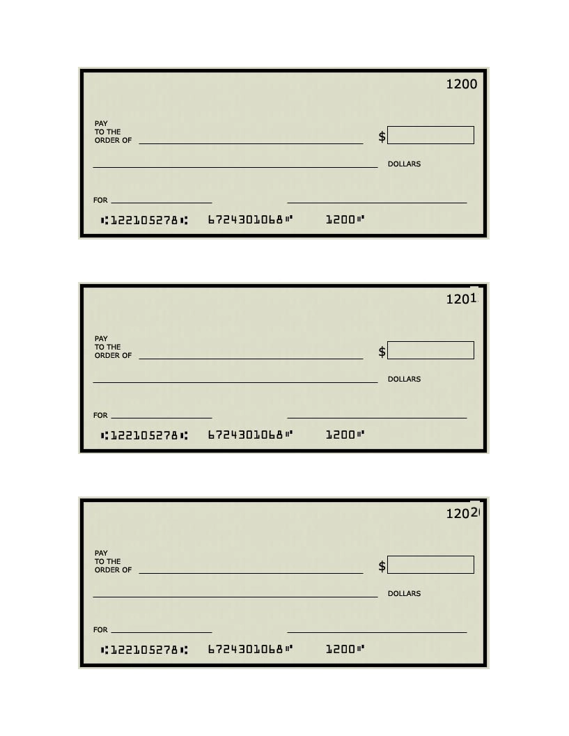 Blank Check Images The Dock For Learning