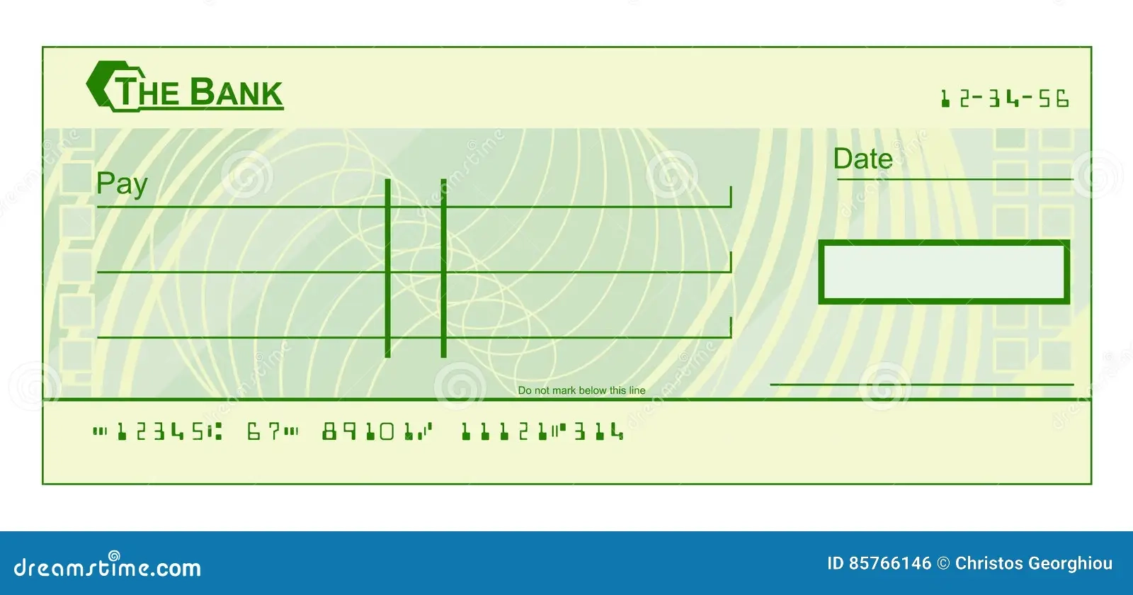 Blank Cheque Stock Vector Illustration Of Business Finance 