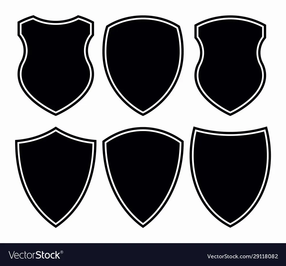 Blank Knight Shield Printable