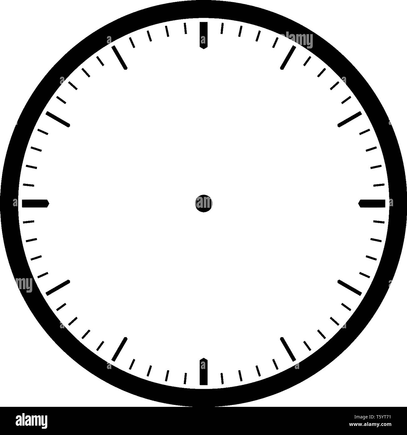Blank Clock Stock Vector Images Alamy